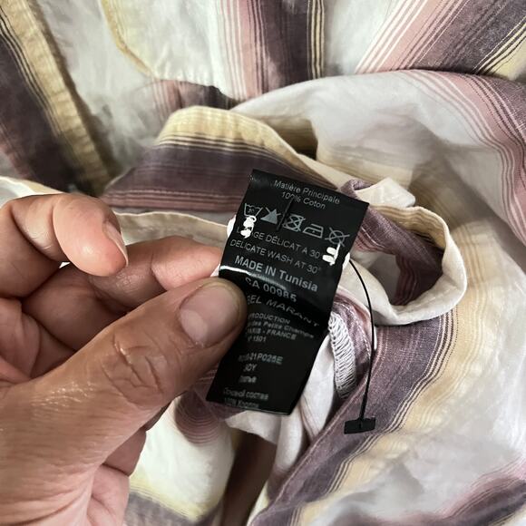 Isabel Marant Etoile Jady Striped Collared Shirt Dress - Picture 11 of 13